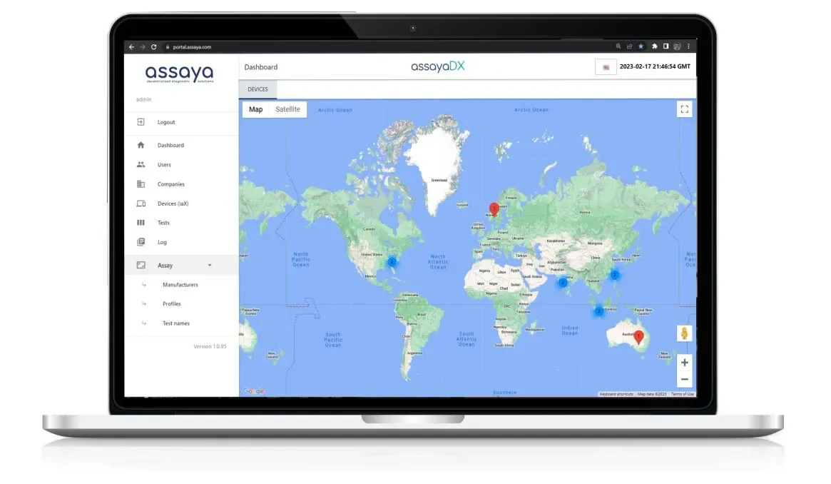 assayaDX bioinformatics portal