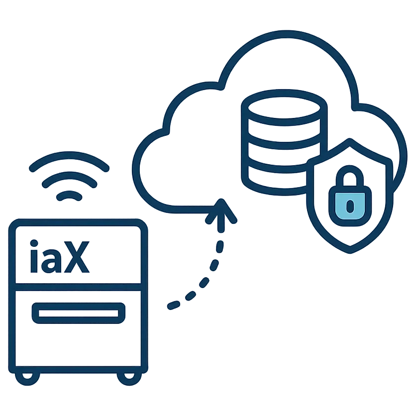 Cloud dashboard displaying quantitative test results with metadata